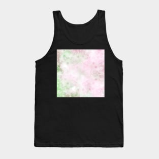 Delicate textured mandala in pink and green Tank Top